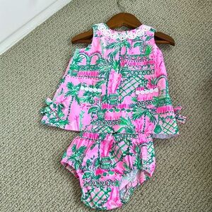 NWOT Lilly Pulitzer dress and bloomer set